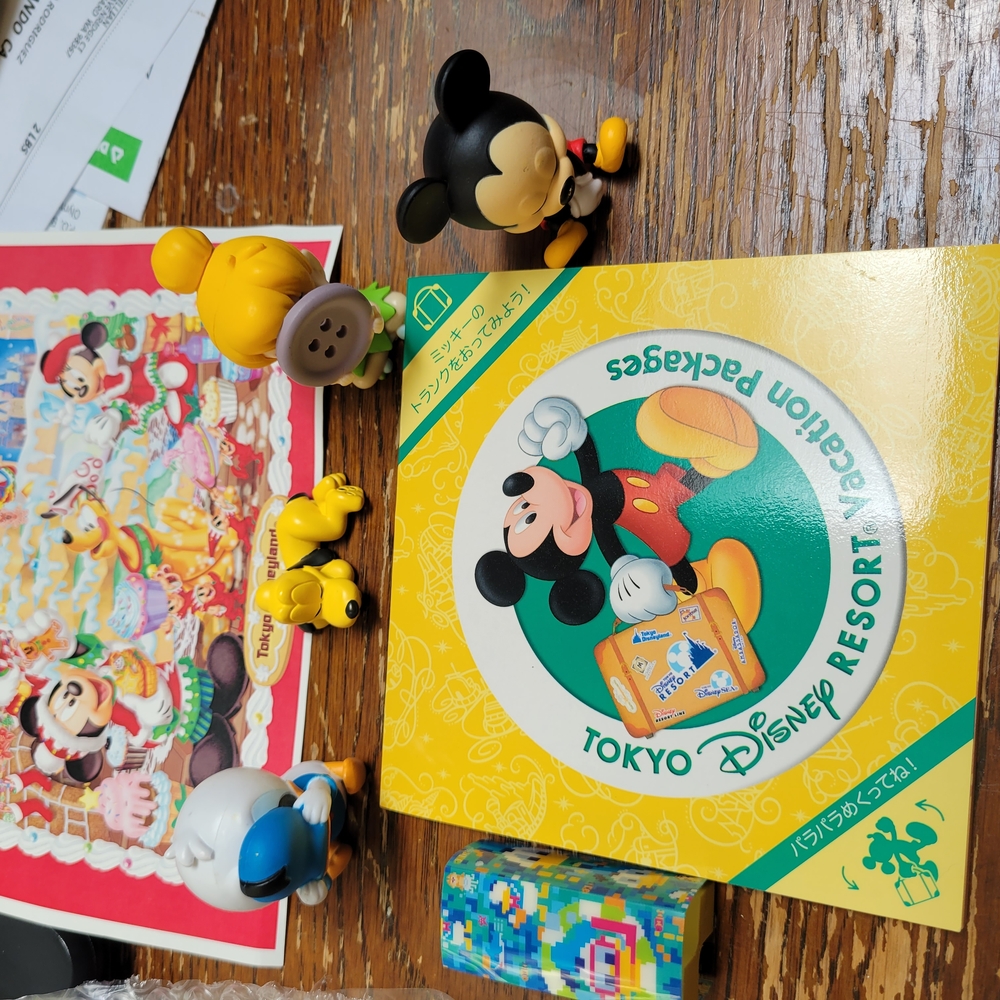 Disney Mickey Mouse Action Figures Yellow and Black